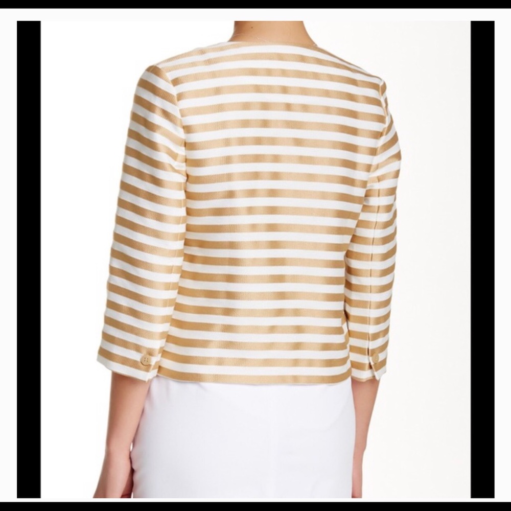 NWOT Susina Tan Shore Stripe Jacket - Picture 2 of 7